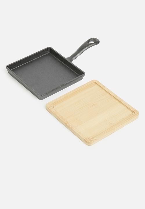 Excellent Houseware - Square tapas dish- cast iron