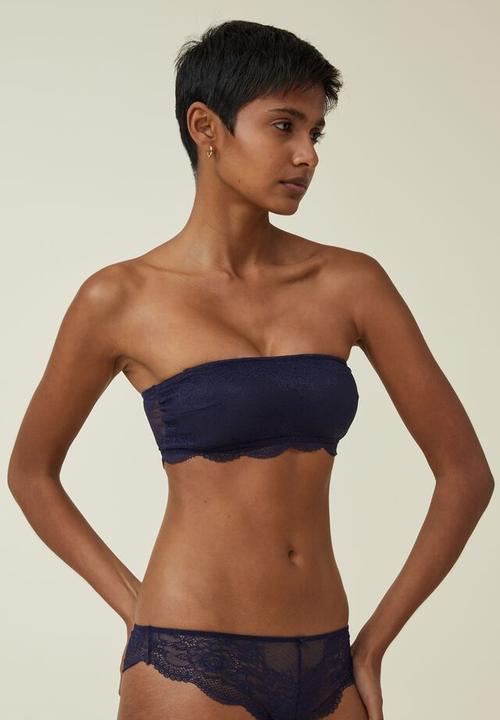 Cotton On - Nala lace multiway bandeau - french navy