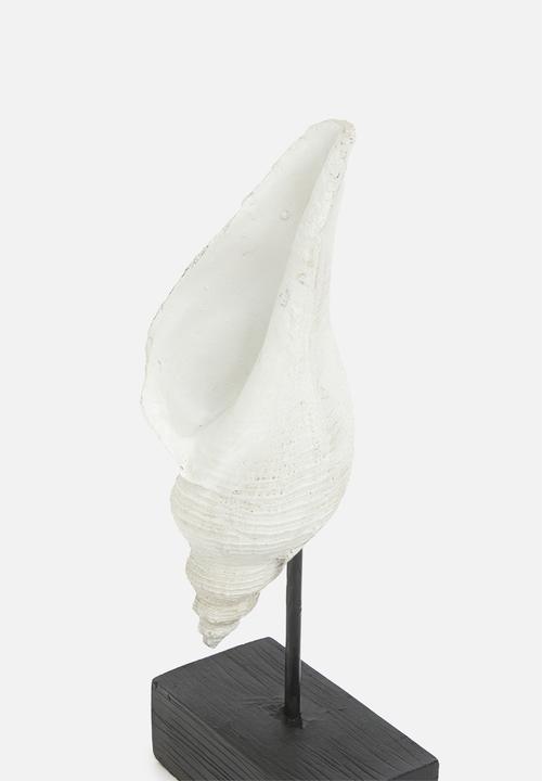 H&S - Conch shell stand  - white
