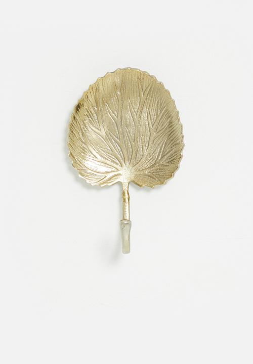 H&S - Crabapple leaf hook - gold