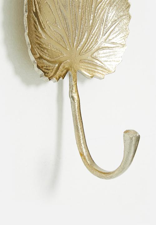 H&S - Crabapple leaf hook - gold