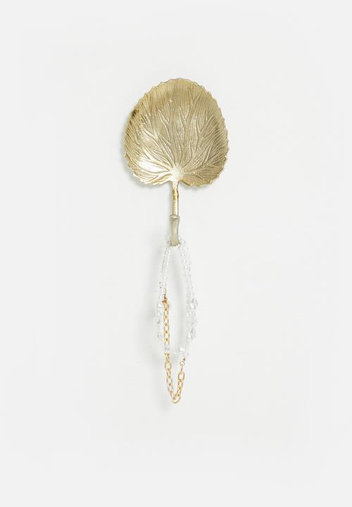 H&S - Crabapple leaf hook - gold