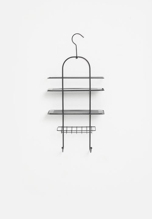 Bathroom Solutions - Hanging shower caddy - black