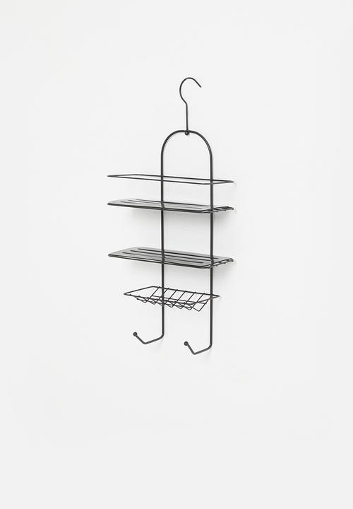 Bathroom Solutions - Hanging shower caddy - black