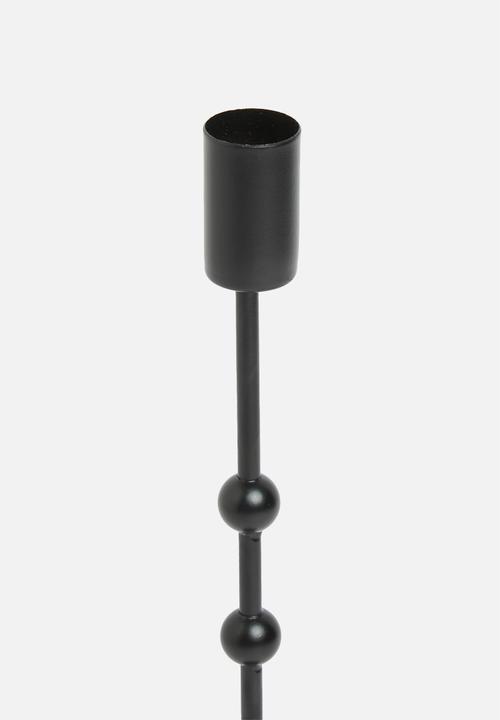 H&S - Standing candle holder - black