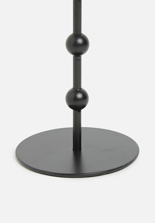 H&S - Standing candle holder - black