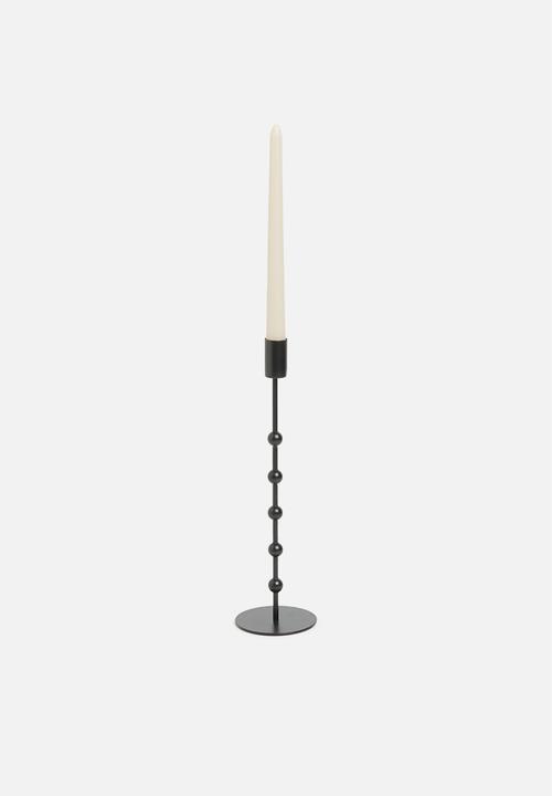 H&S - Standing candle holder - black