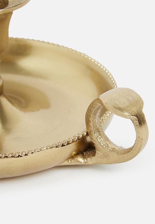 H&S - Candle holder - gold 