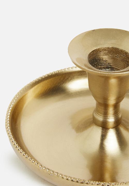 H&S - Candle holder - gold 