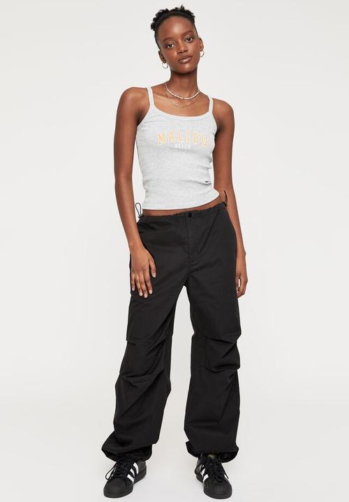 Supré  - Stacey graphic tank - grey marle & malibu