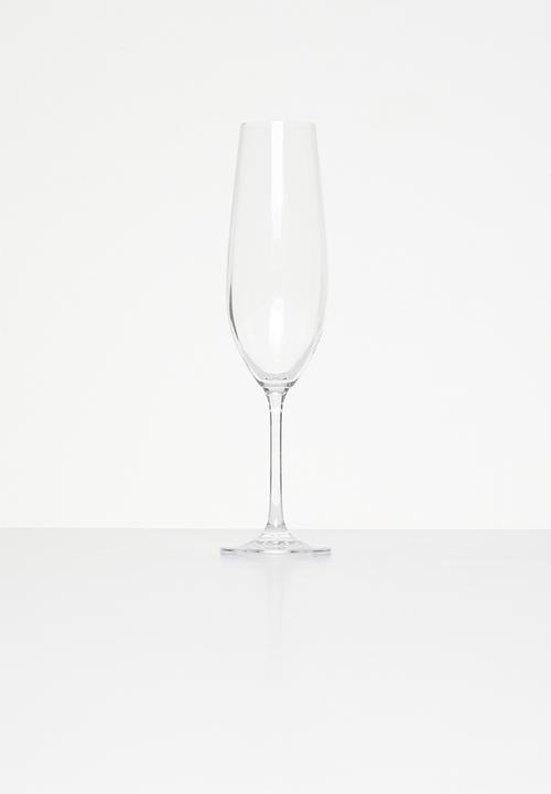 Excellent Houseware - Crystalline champagne set of 2 - clear