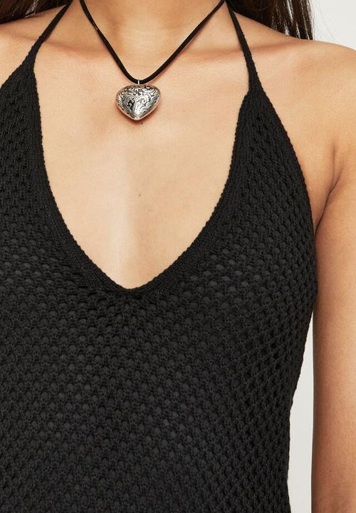 Supré  - Luna crochet mini dress - black