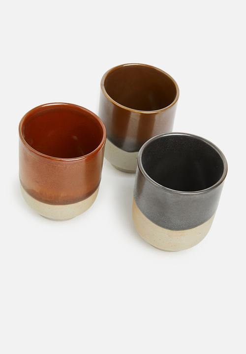 Sixth Floor - Lara espresso mug set of 3 - multi