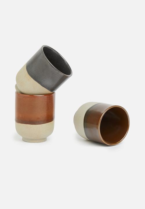 Sixth Floor - Lara espresso mug set of 3 - multi