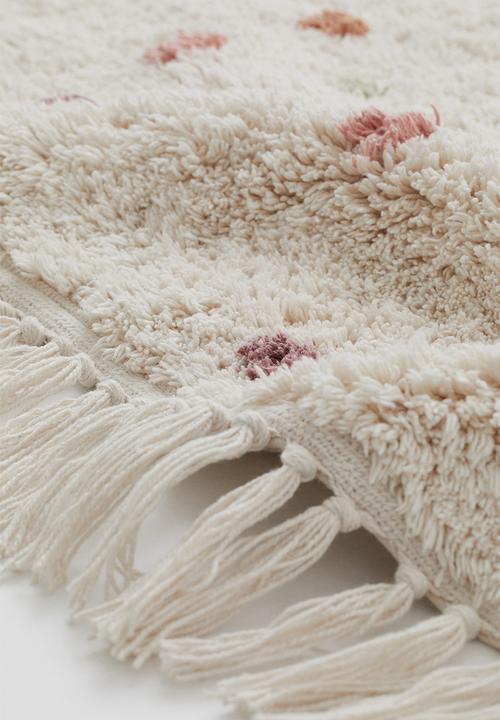 H&M - Spotted cotton rug - beige/multi
