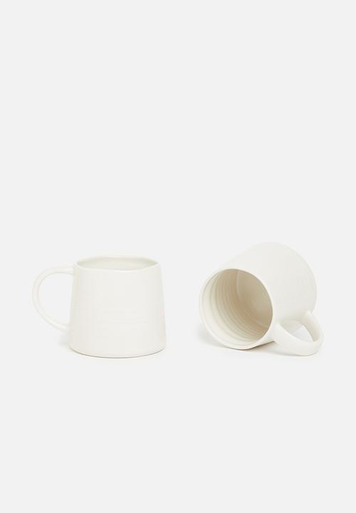 Sixth Floor - Kamo mug set of 4 - cream