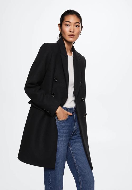 MANGO - Coat dali - black