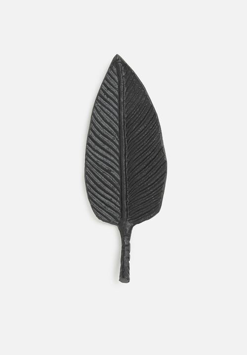 H&S - Banana leaf tray - black