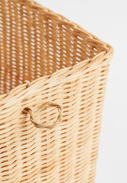 H&M - Tall rattan storage basket - beige