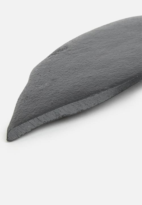 H&S - Variegated leaf tray - black