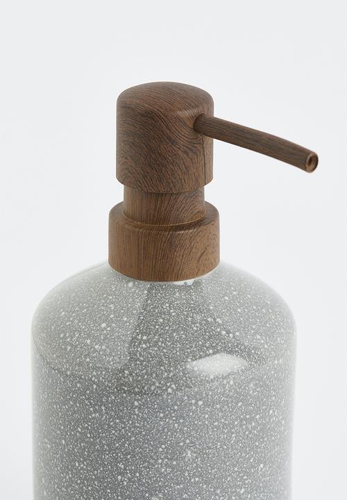 H&M - Stoneware soap dispenser - grey/multi