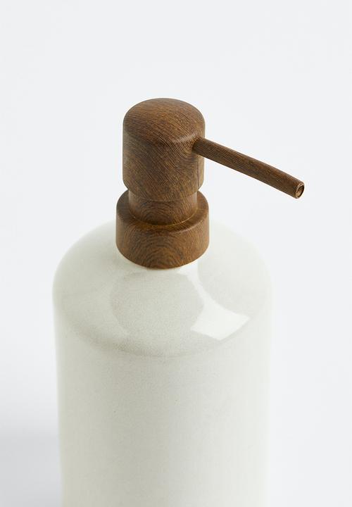 H&M - Stoneware soap dispenser - beige/multi