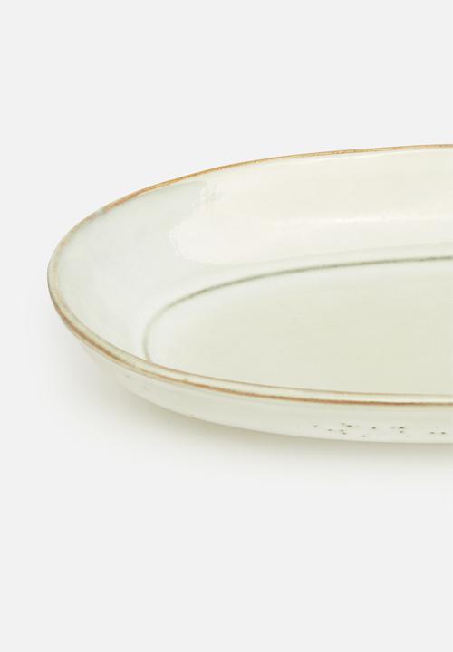 Sixth Floor - Mend serving platter - cream