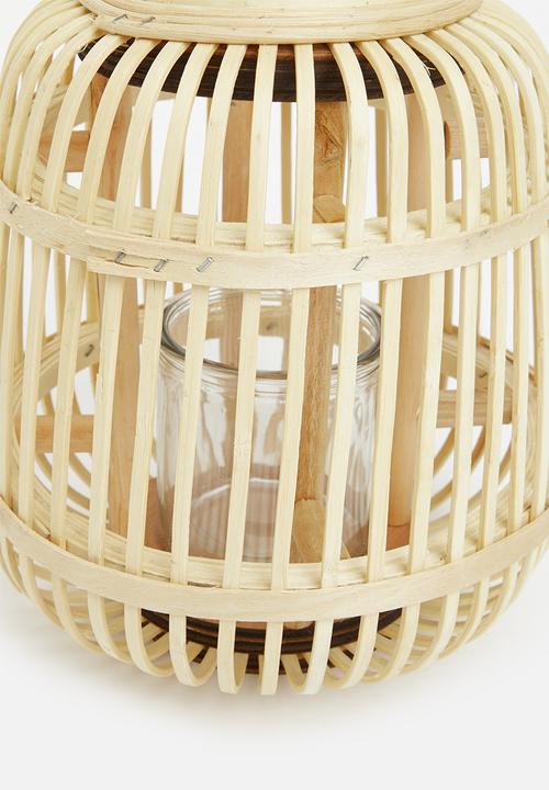 H&S - Bamboo lantern- natural