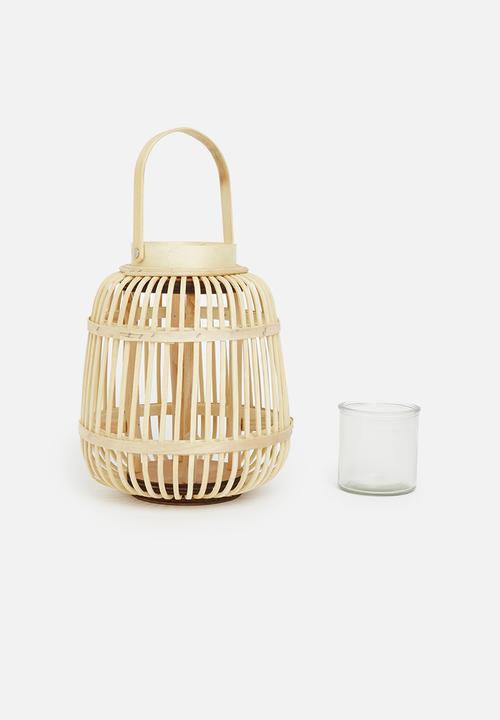 H&S - Bamboo lantern- natural