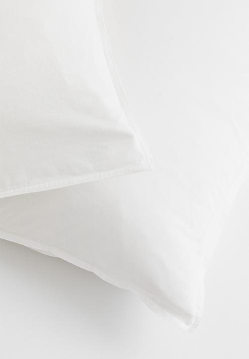 H&M - 2-pack cotton king  pillowcases - white I