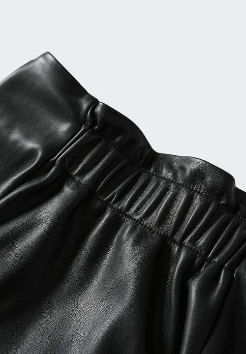 MANGO - Skirt pareo - black