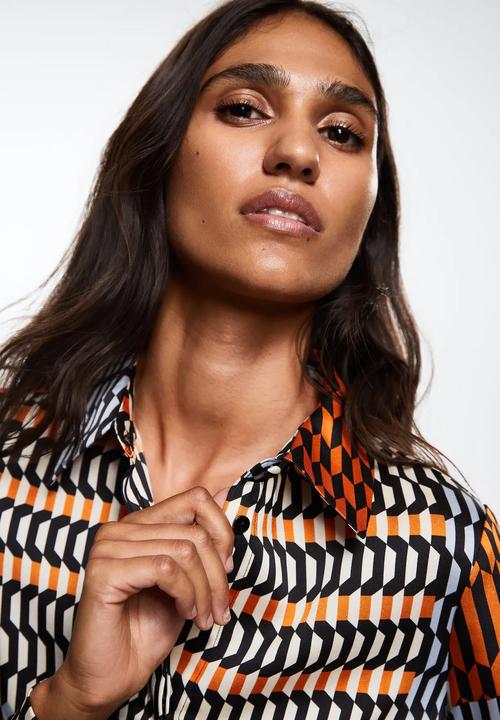 MANGO - Dress westy - orange