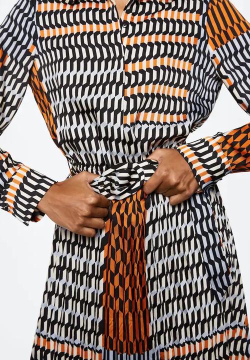 MANGO - Dress westy - orange