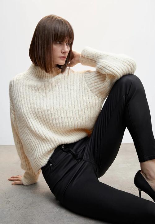 MANGO - Jeans anne - black