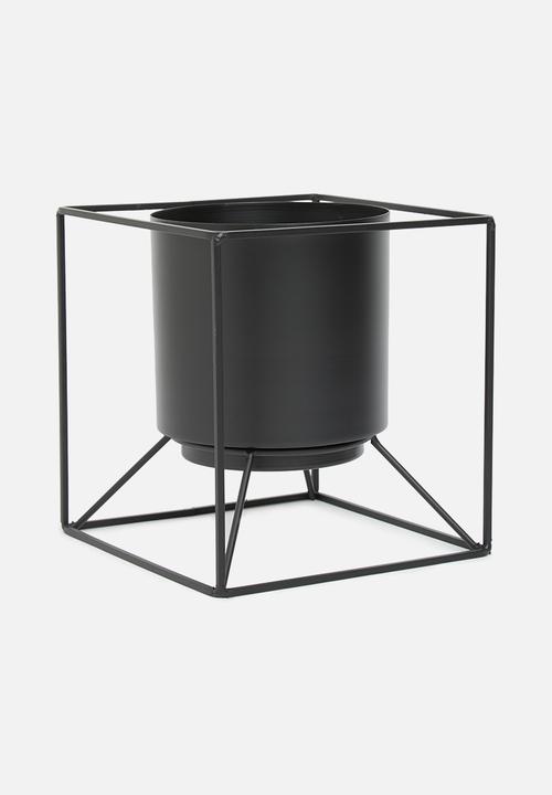 H&S - Flowerpot holder- black