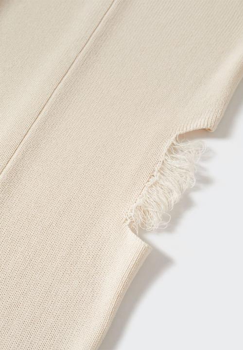 MANGO - Dress bones - light beige