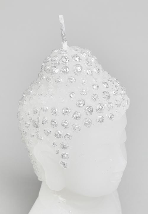 H&S - Buddha candle - white