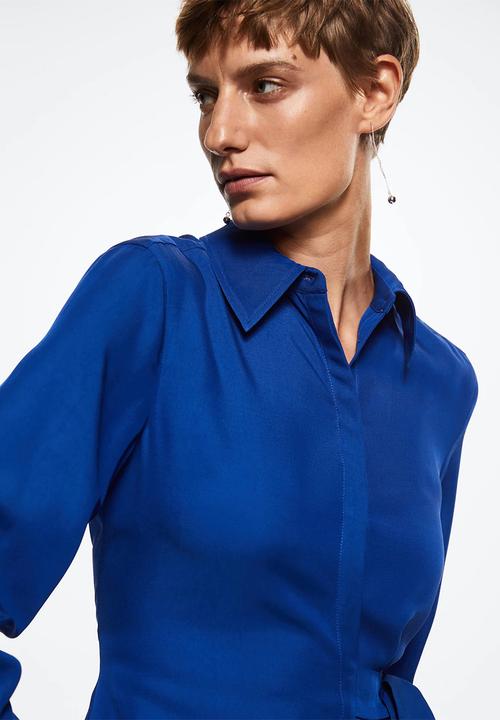 MANGO - Dress jaca - medium blue