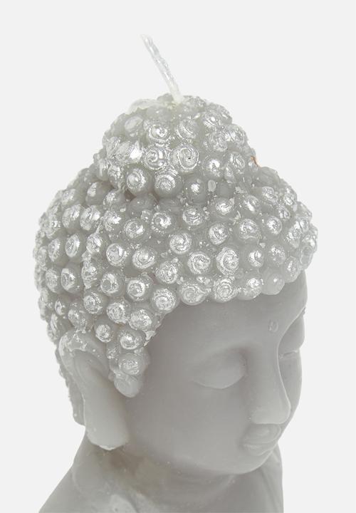 H&S - Buddha candle - grey