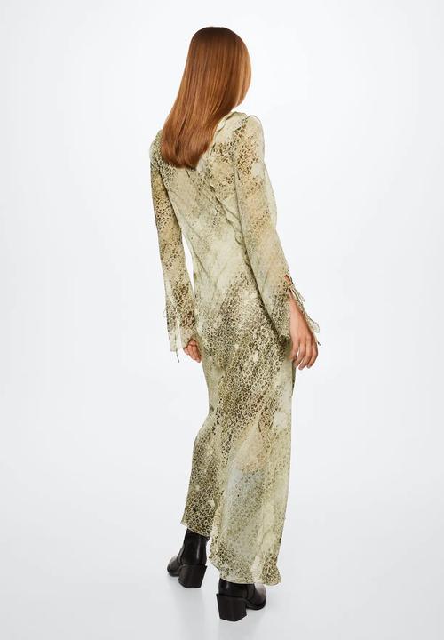 MANGO - Dress skin - light beige