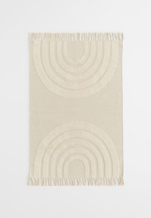 H&M - Rainbow cotton rug - beige