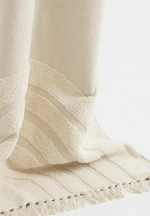 H&M - Rainbow cotton rug - beige