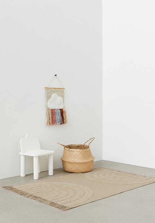 H&M - Rainbow cotton rug - beige