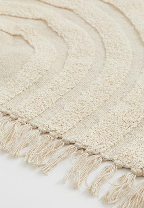H&M - Rainbow cotton rug - beige
