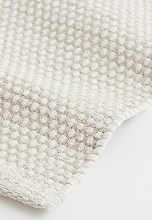 H&M - Cotton rug - white/beige/multi