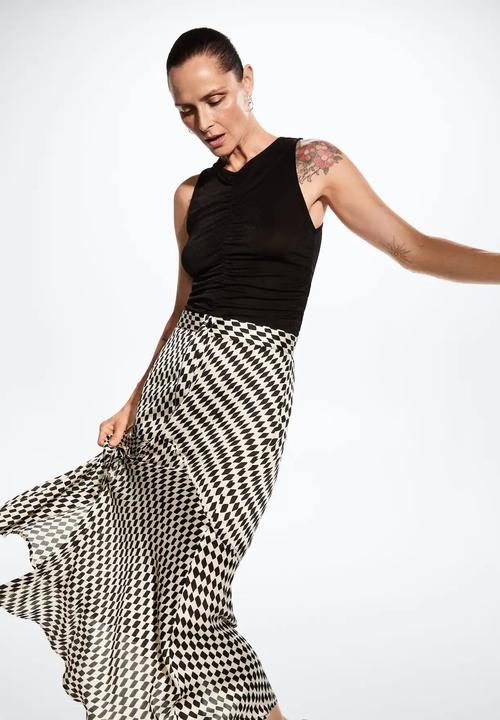 MANGO - Skirt sixty - black