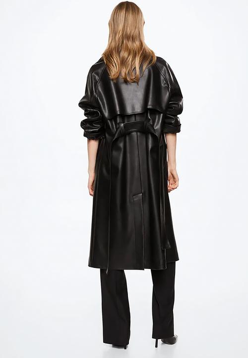MANGO - Trench coat zoe - black