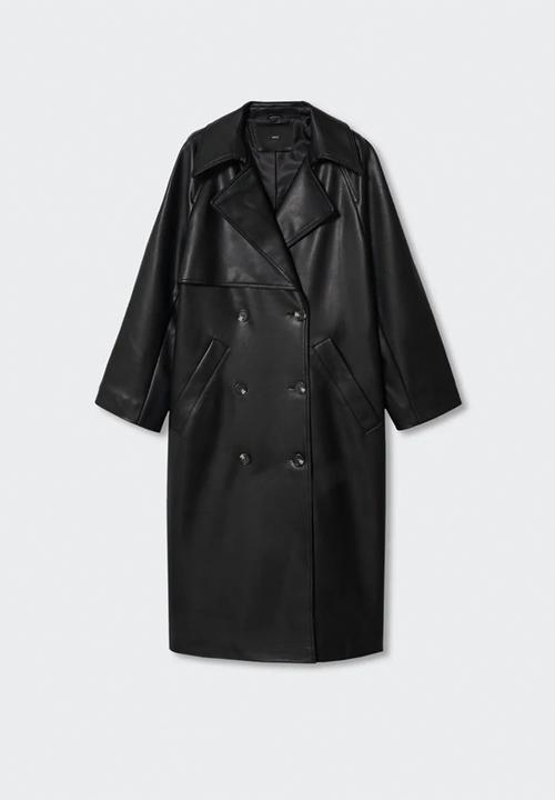 MANGO - Trench coat zoe - black