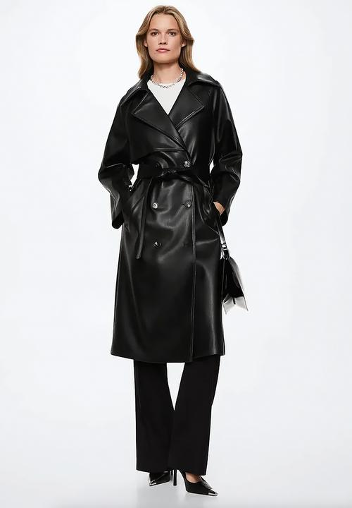 MANGO - Trench coat zoe - black