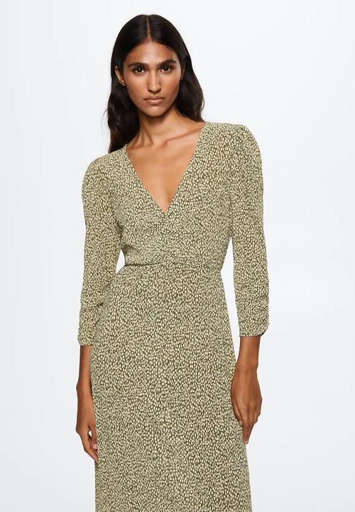 MANGO - Dress pomelo3 - green